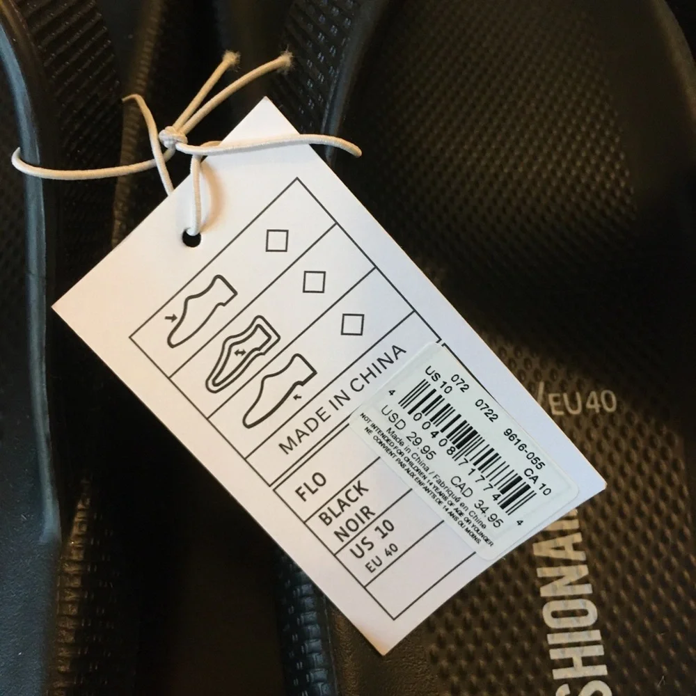 Cushionaire Black Slide Sandals NWT - Picture 11 of 12